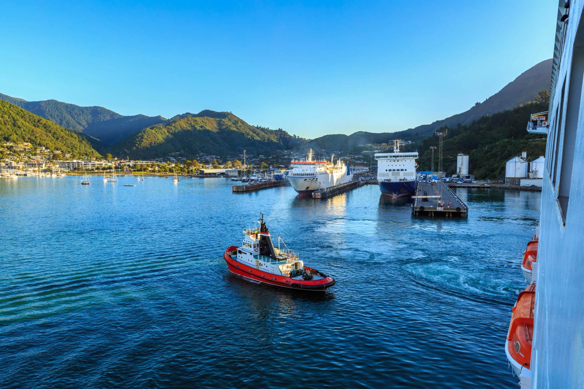 Picton seen from Queen Charlotte Sound