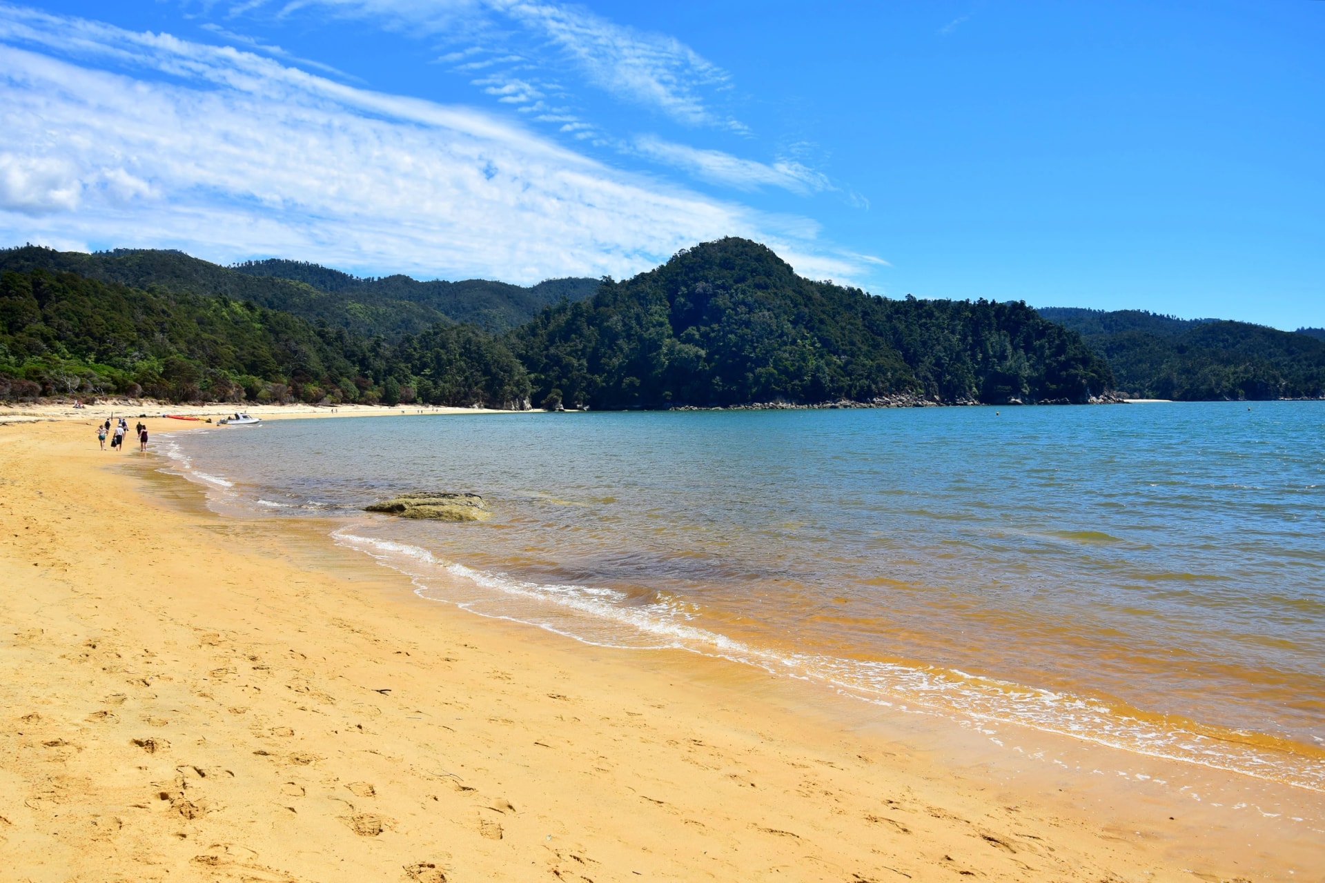 Golden sand at Anchorage Bay