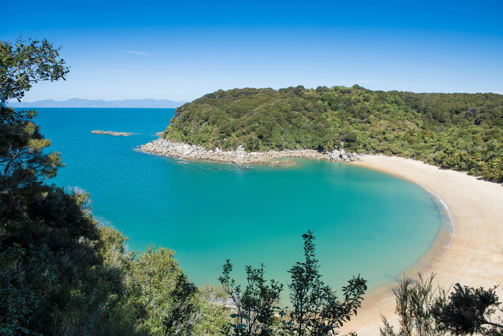 Onetahuti Bay on the coast track