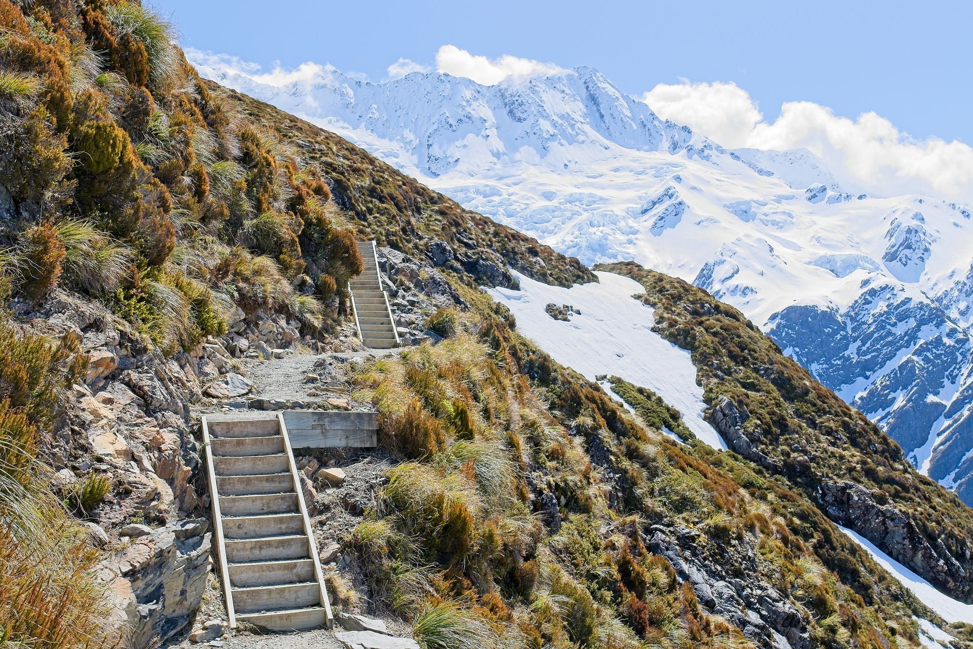 Climb above Mount Cook village for the Aoraki view