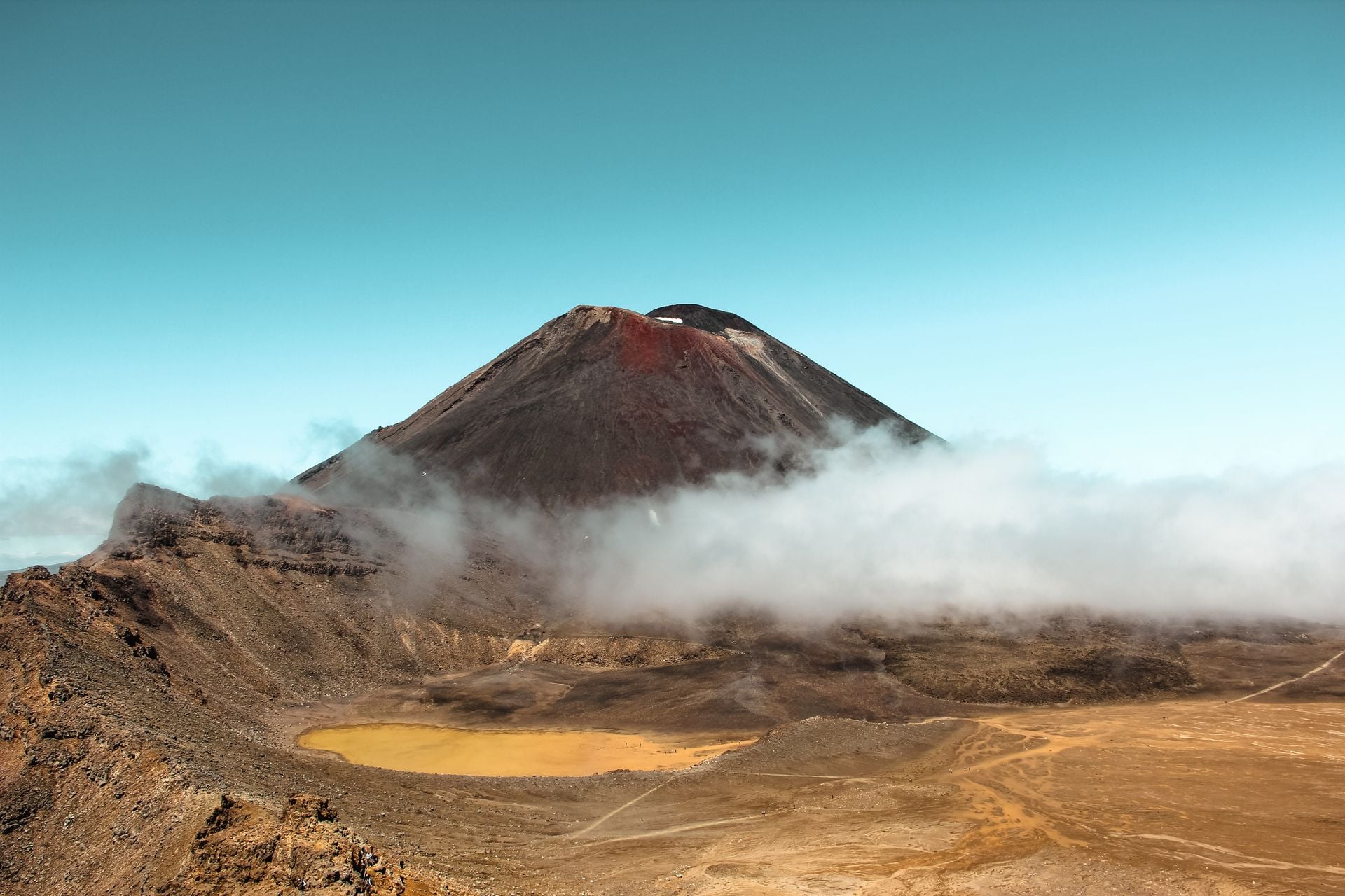 Walk the plateau under Ngāuruhoe, the North Island's volcano day