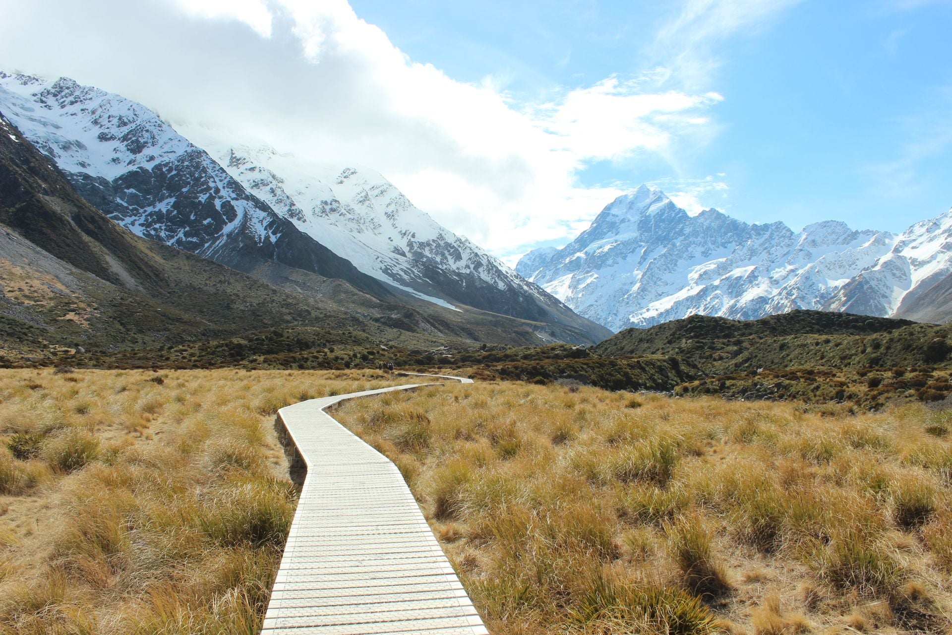 Follow the Hooker Valley boardwalk, the South Island's easy classic
