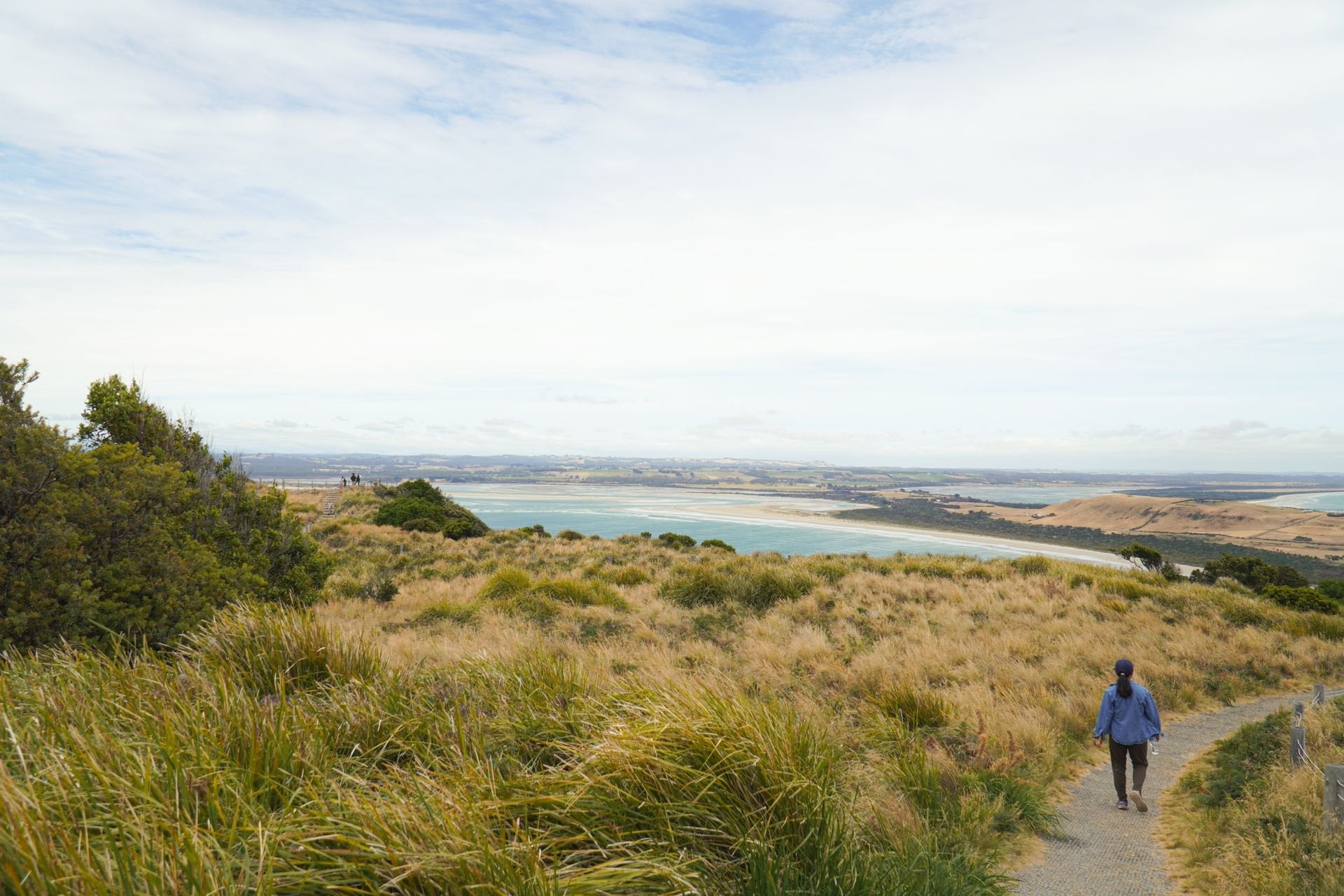 Walk the headland track between one bay and the next